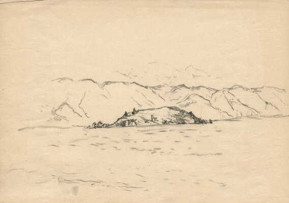 Тарханов Михаил Михайлович. Лот из семи графических работ из серии «Армения. Глубины Севана» в папке с авторским оформлением художника